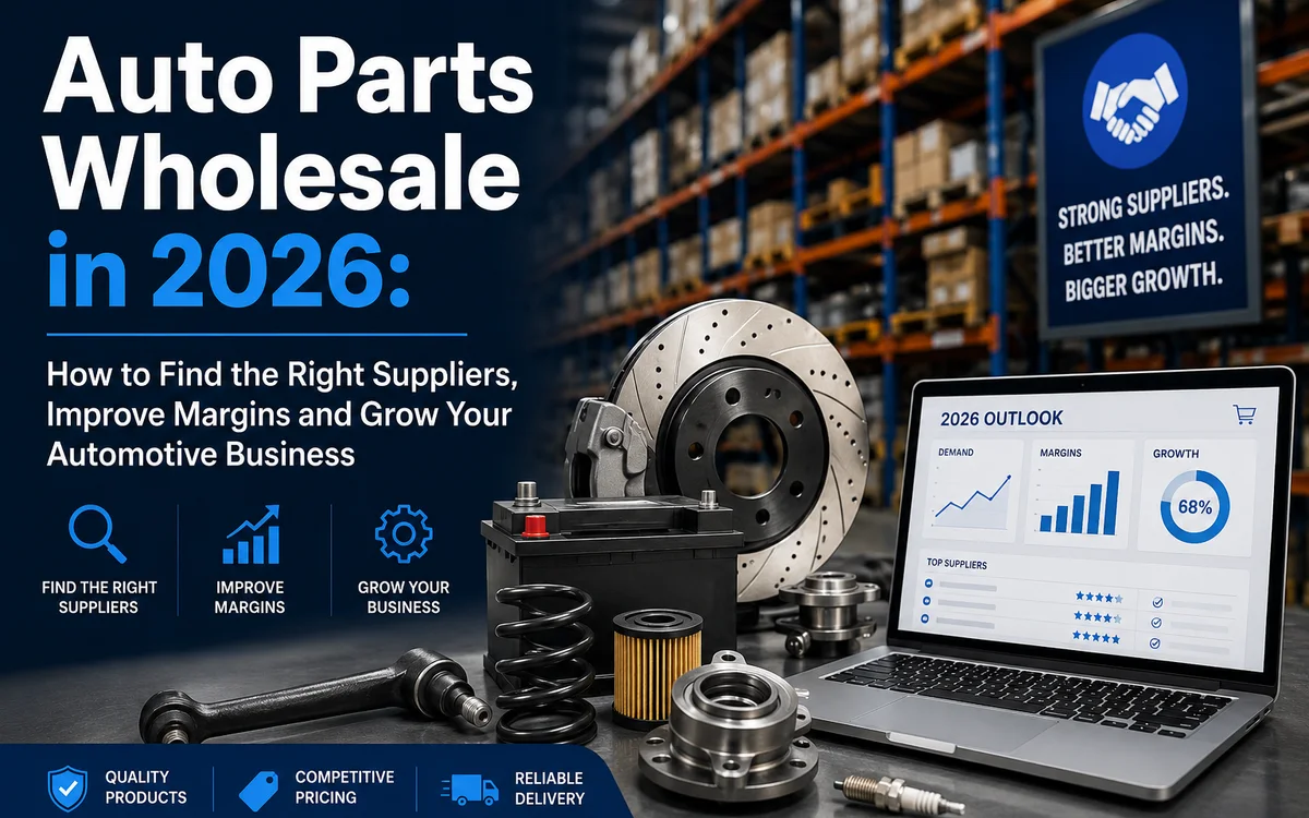 Auto Parts Wholesale in 2026: How to Find the Right Suppliers, Improve Margins and Grow Your Automotive Business
