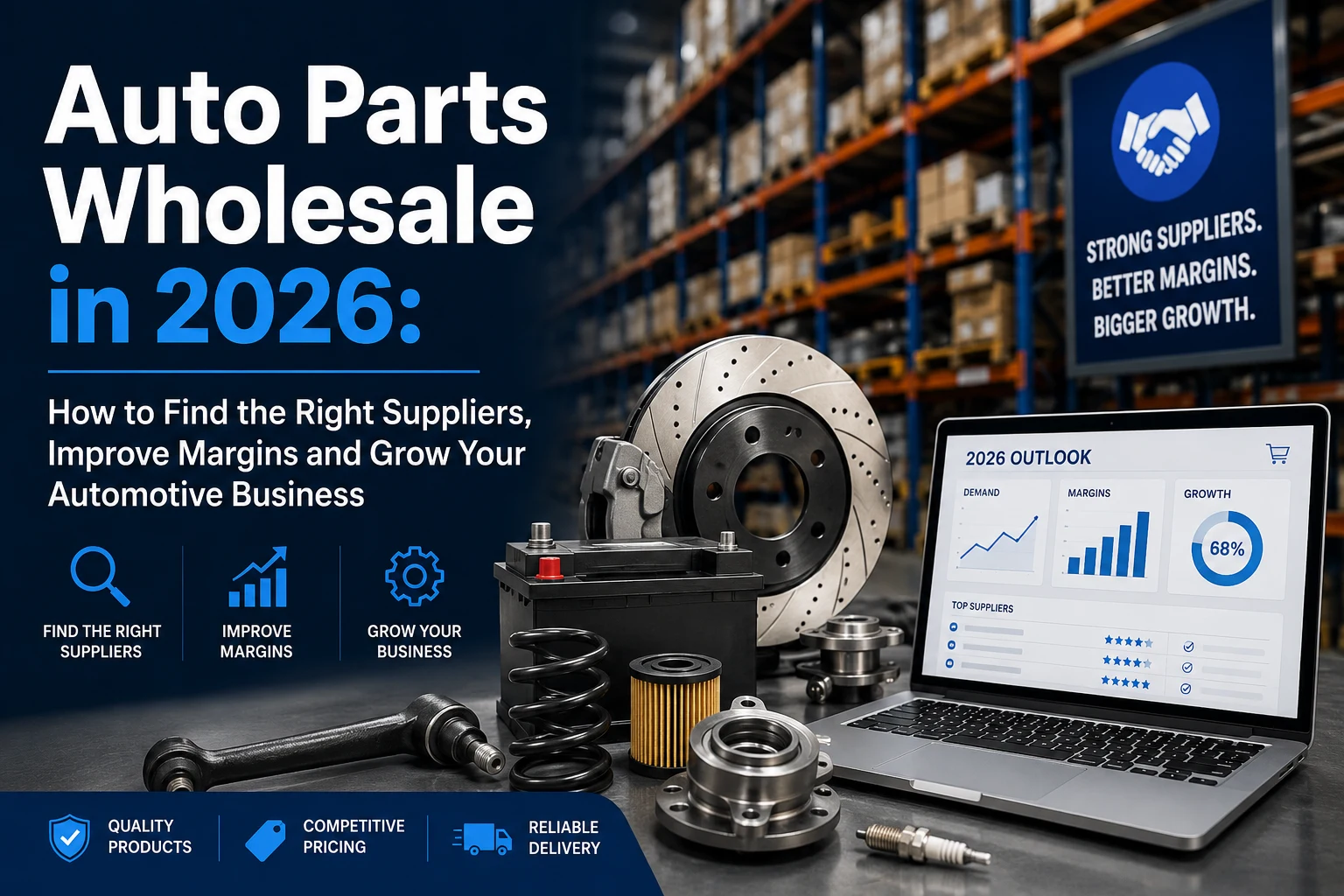 Auto Parts Wholesale in 2026: How to Find the Right Suppliers, Improve Margins and Grow Your Automotive Business