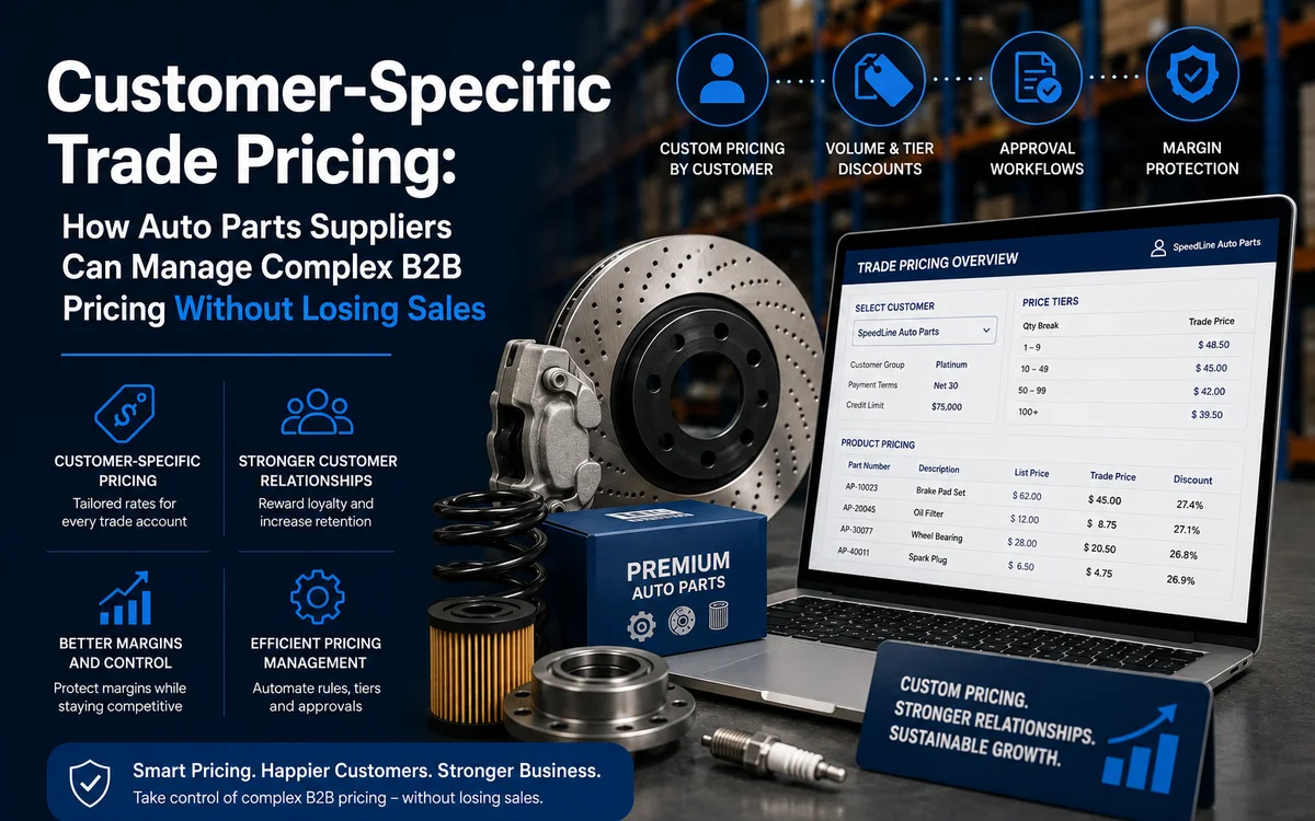 Customer-Specific Trade Pricing: How Auto Parts Suppliers Can Manage Complex B2B Pricing Without Losing Sales