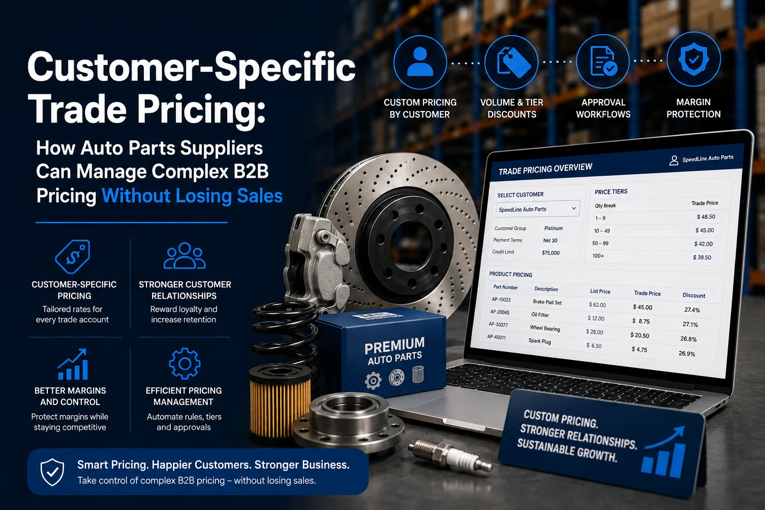 Customer-Specific Trade Pricing: How Auto Parts Suppliers Can Manage Complex B2B Pricing Without Losing Sales