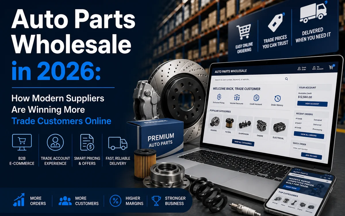 Auto Parts Wholesale in 2026: How Modern Suppliers Are Winning More Trade Customers Online
