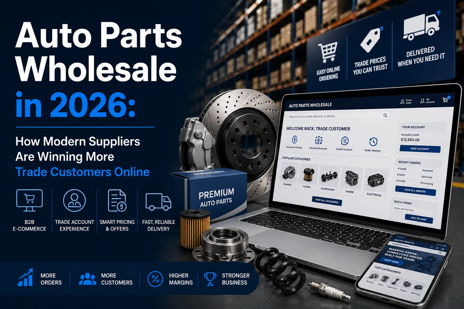 Auto Parts Wholesale in 2026: How Modern Suppliers Are Winning More Trade Customers Online