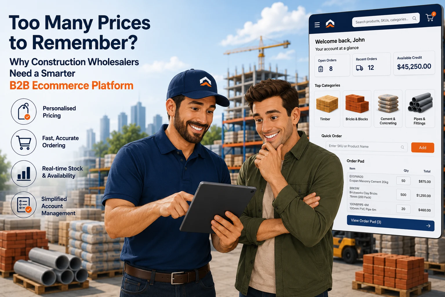 Too Many Prices to Remember? Why Construction Wholesalers Need a Smarter B2B Ecommerce Platform