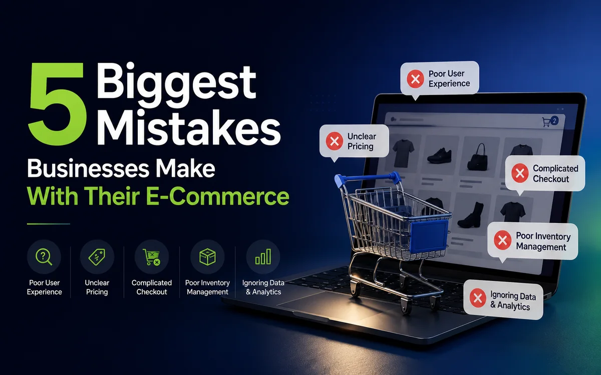5 Biggest Mistakes Businesses Make With Their E-Commerce.